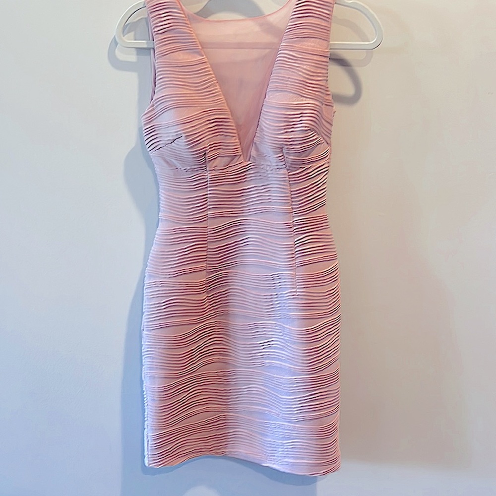 Shimmery Pink Hailey Adrianna Papell Dress